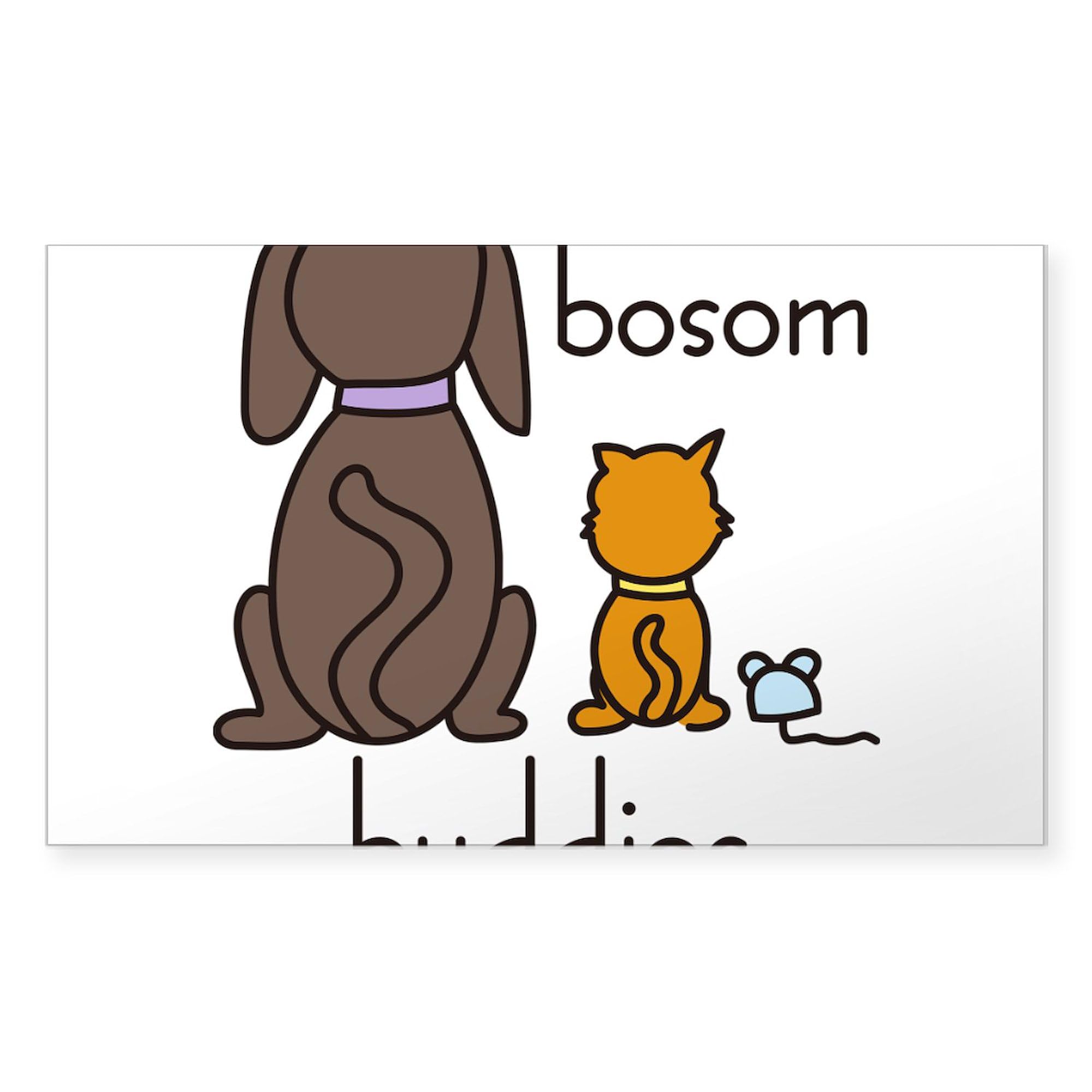 CafePress Bosom Buddies Rectangle Bumper Sticker Car Decal