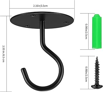 Lot De 80 Crochets à Visser, Crochets De Plafond En Métal Avec