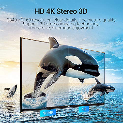 Andoer Vention HDMI2.0 Flat Cable 3D 2160P Fio de dados HDMI para HDTV LCD Projetor HDMI 4K Cabo 1M