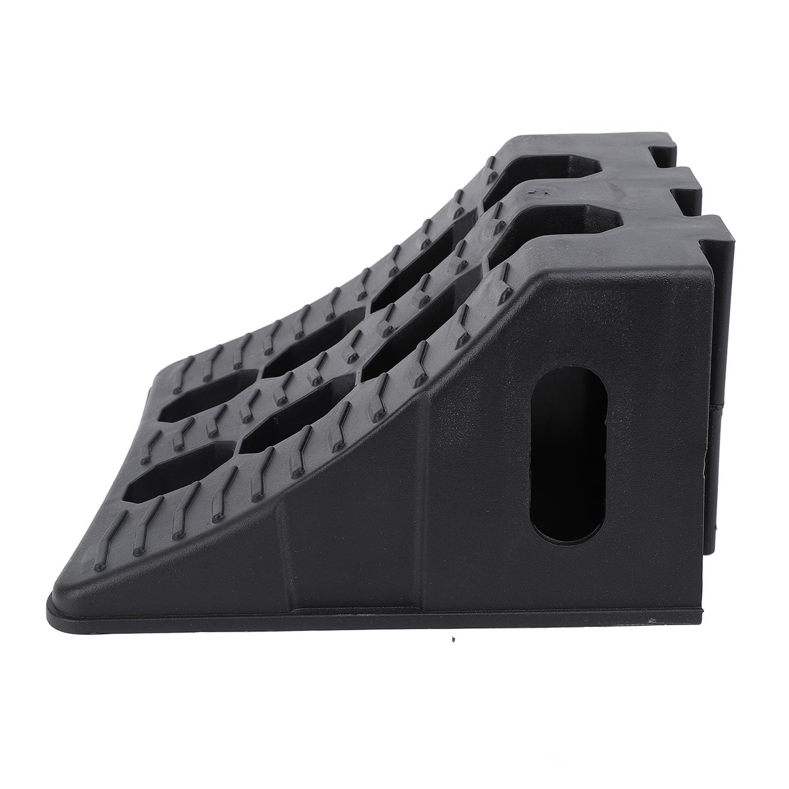 Cuña para Ruedas 2 Unidades, Antideslizante Estable Alta Resistencia en HDPE 225 x 180 x 120 mm para Remolques de Viaje Caravanas y Furgonetas
