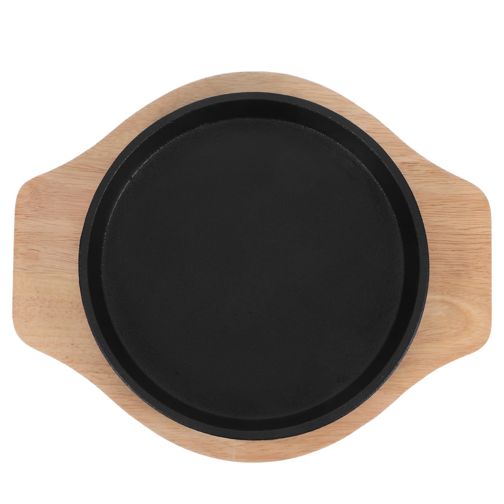 Cabilock Round Grill Skillet with Base for Indoor Cooking Versatile Household Grill Plate for Meats and Vegetables Easy to Clean and Heat Evenly