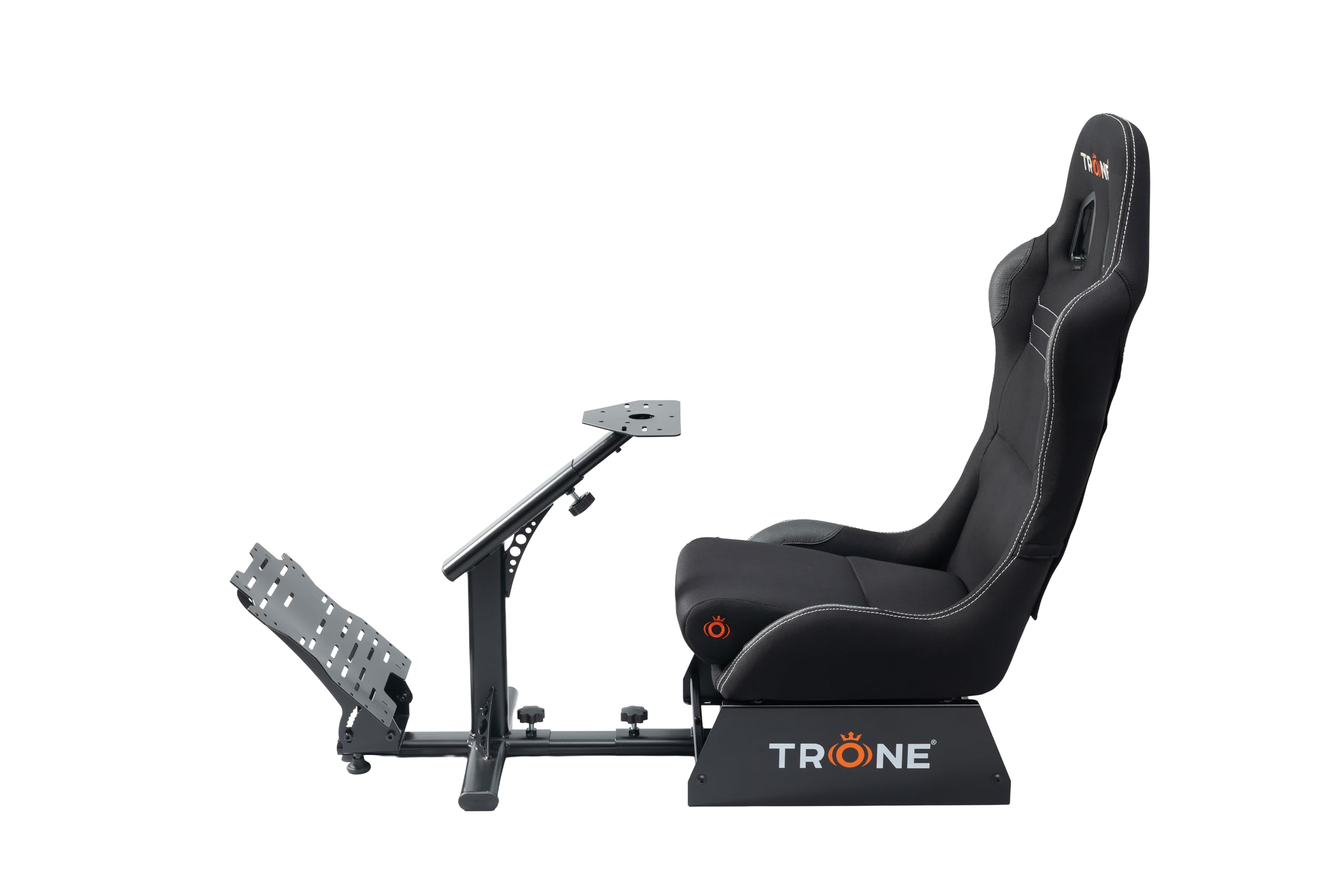 TRONE RS1 Aero Black Racing Simulator Gaming Chair with Seat & Cockpit | Compatible with Logitech PXN V10, V99, G923, G29, G920 | Xbox One, PS4, PS5, PC | Foldable & Adjustable Frame (RS1-Aero-Black)