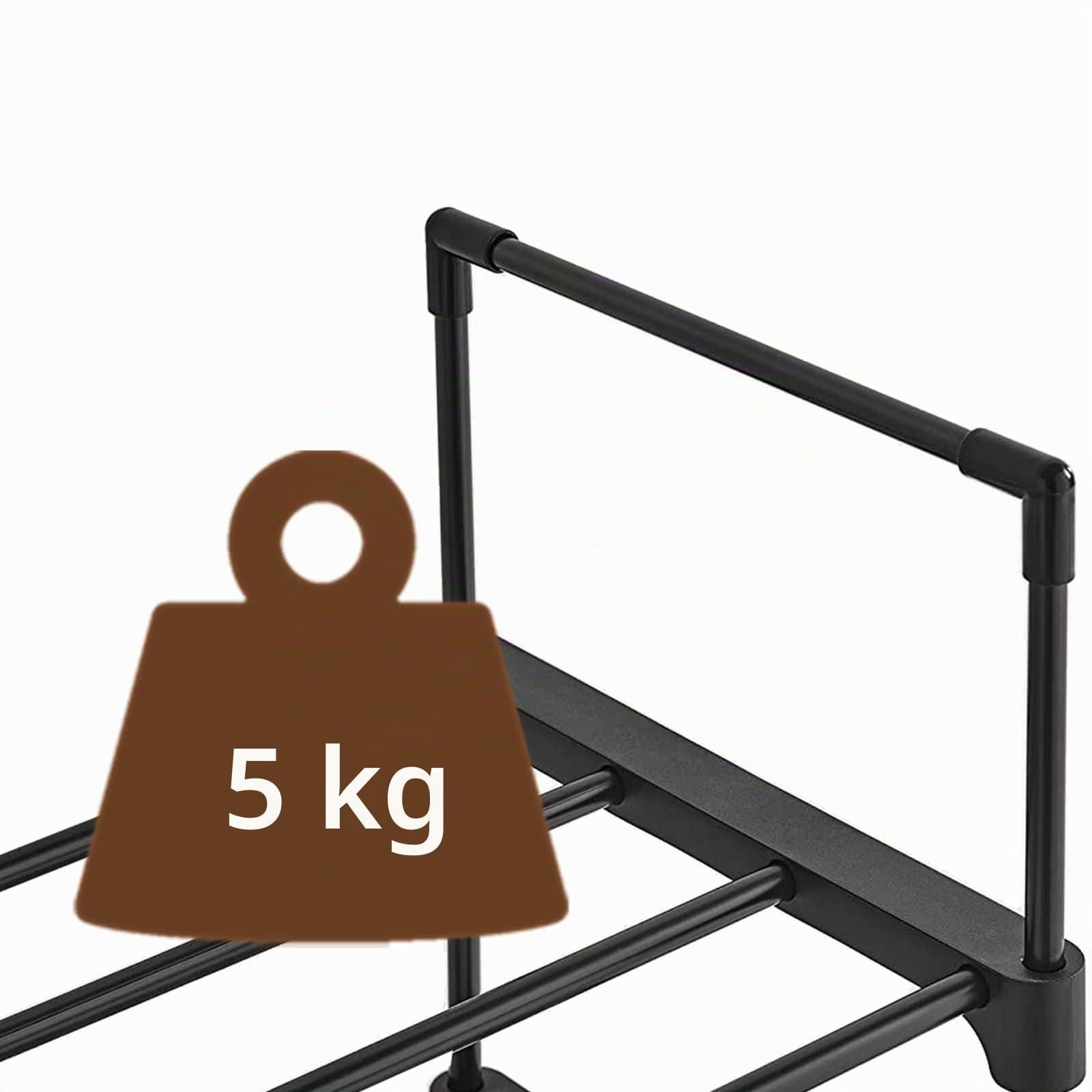 LANTUS Scarpiera in Metallo, Scaffale Portascarpe Salvaspazio, Regolabile per Armadio Ingresso Soggiorno Camera da Letto,da 28 a 32 Paia,Nero