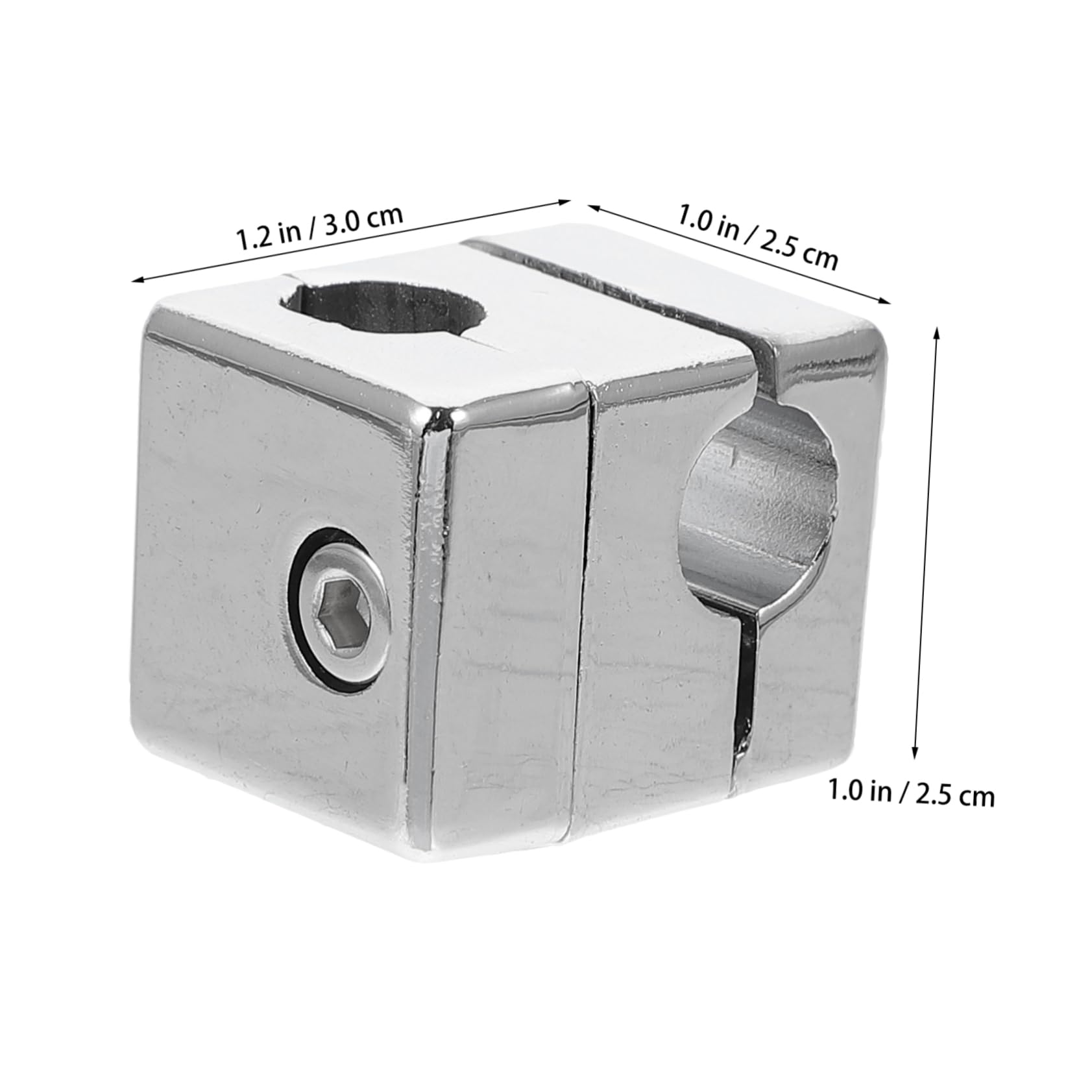 KICHOUSE Stainless Steel Square Cross Clamp Brackets for Laboratory Clip Electroplating Clamp Holder Diameter 10mm Sturdy and Safe