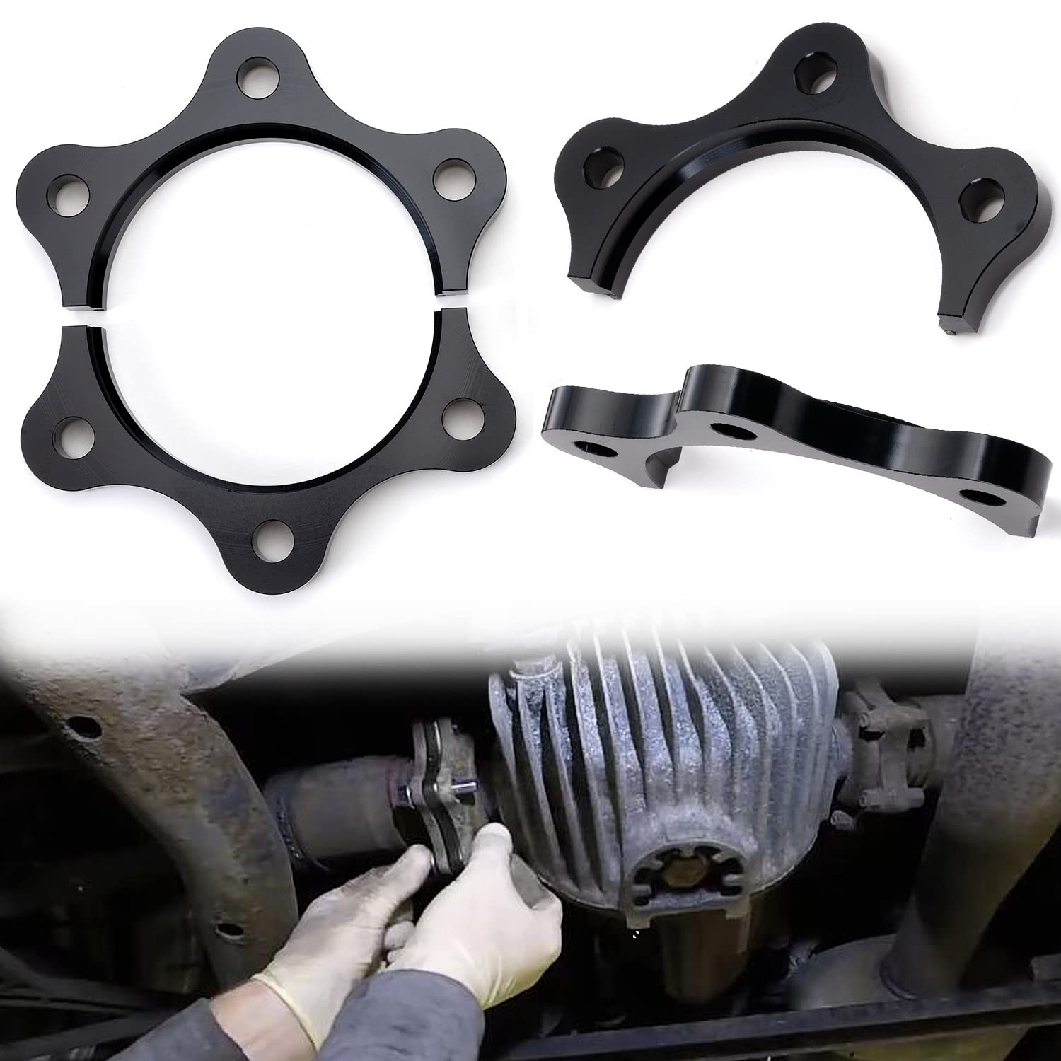 RJSPHHAxle Half Shaft Spacer Replacement for S2000 2000-2009 AP1 AP2 F20 00-09 BLACK AXLE SPACERS