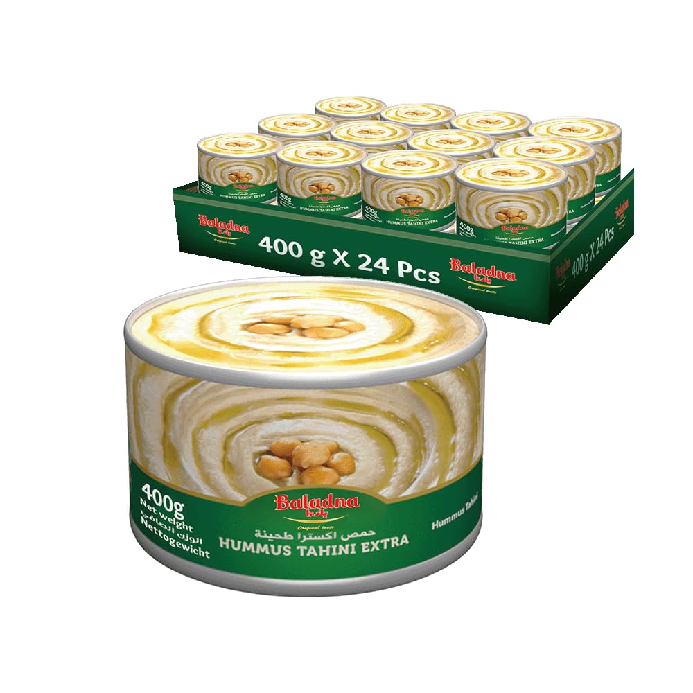 Baladna Hummus Tahini Extra Halal 400 g x 24 Pcs