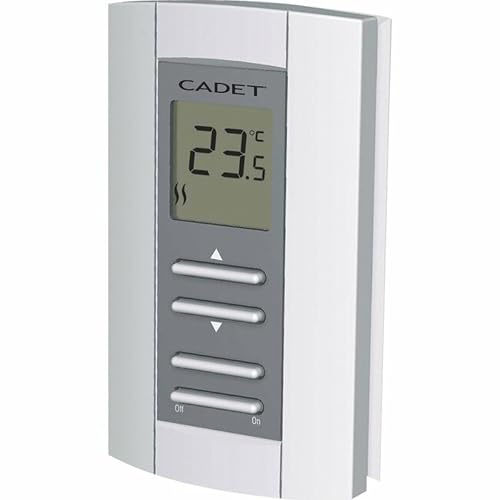 Cadet TH114A-240D-B Electronic Non-Programmable Double Pole Thermostat (15 Amp, White)