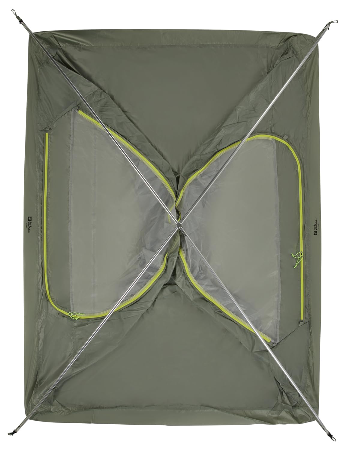 Jack Wolfskin Unisex – namiot kopułowy Sky Dome III dla dorosłych, Island Moss, jeden rozmiar