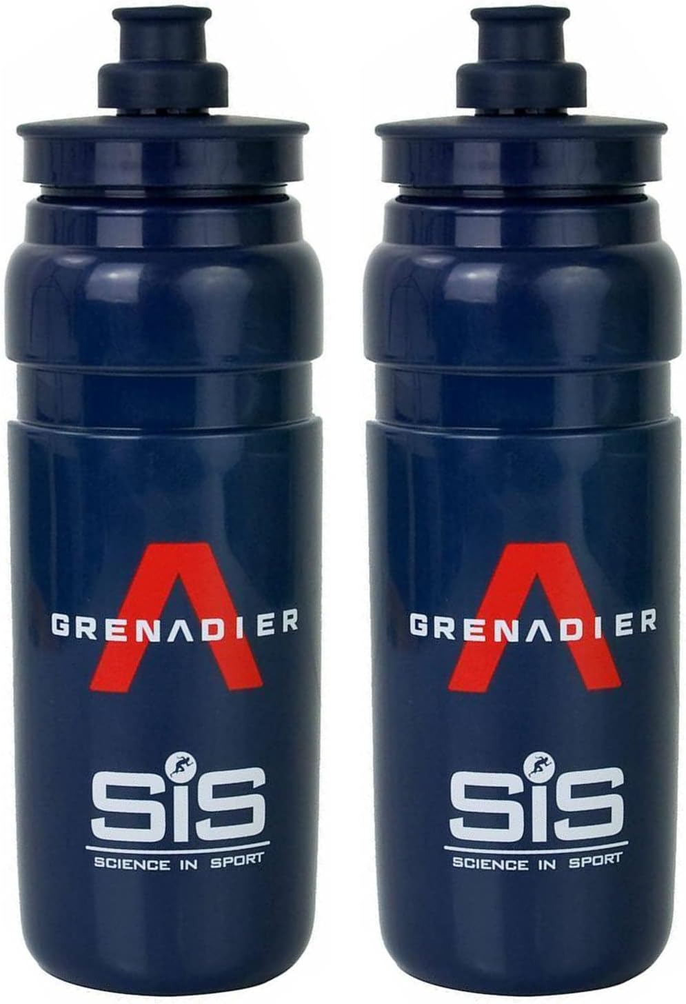 Elite Fly Team Ineos Grenadier Cycling Water Bottles – 750ml, Navy Blue (2 Pack)