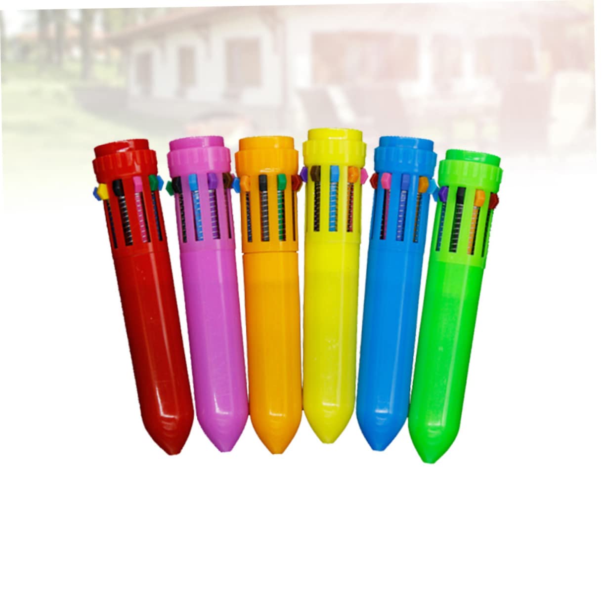 Lurrose Lot De 3 Stylos À Bille Roller 10 Couleurs Rétractables Pour Lécole Et Le Bureau 12 Pièces X 3