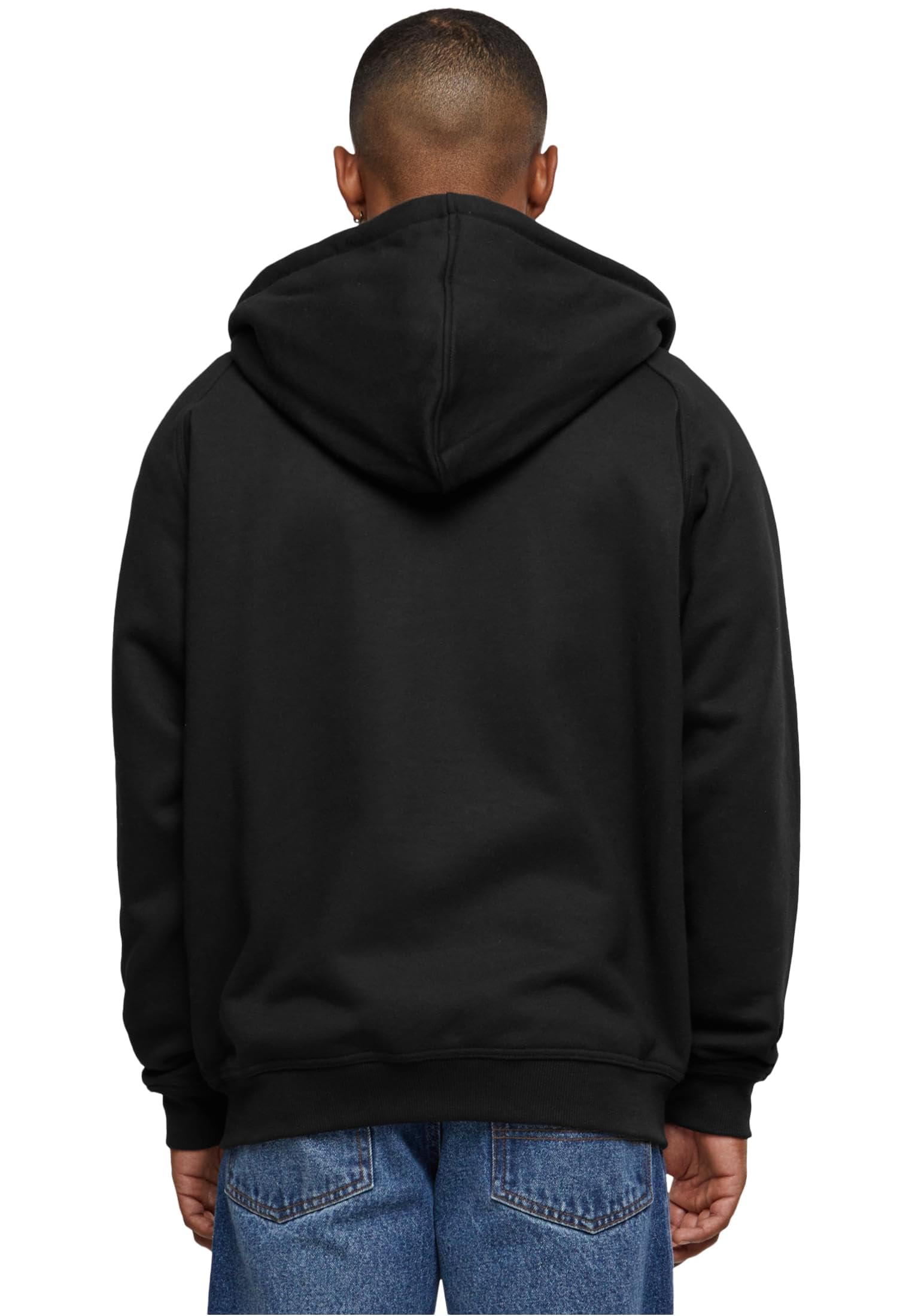 Urban Classics Blank Zip Hoodie Uomo Felpa Jogging Carbone Regular