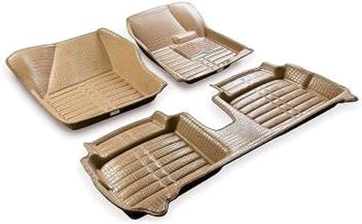 Shengshou Vinyl 3D Mat for Maruti Suzuki Ritz (Beige) (beige217a)