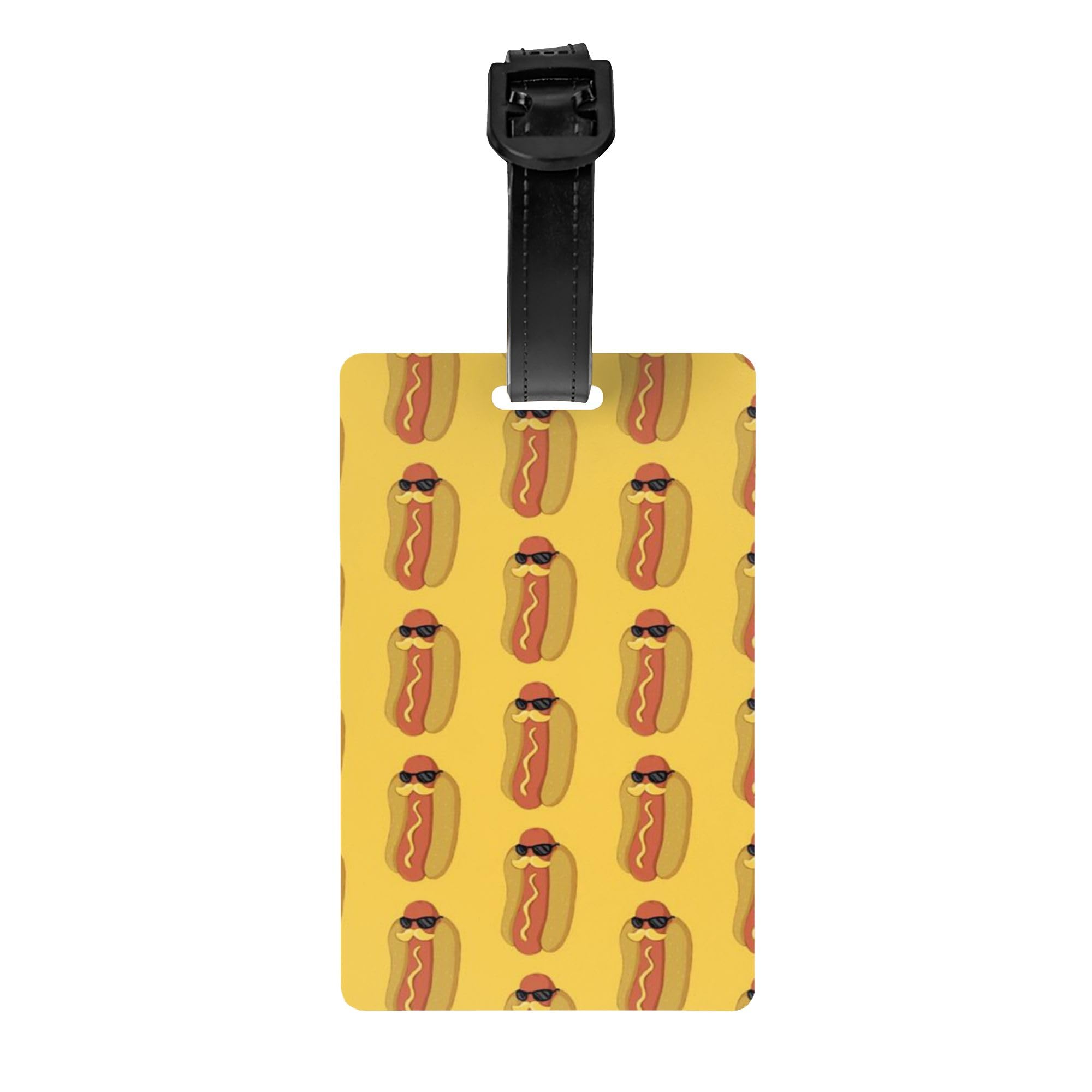 Beard hot Dog Luggage Identifier Tag Personal Belongings Card Name ID Label Travel Bag Tag