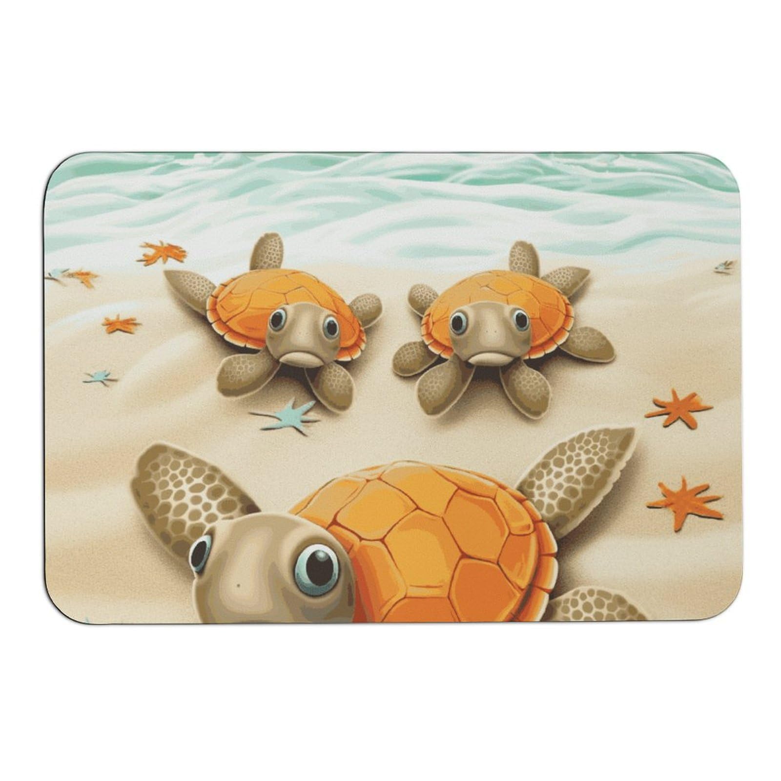 Tapis absorbant l'eau pour éviter les traces de pas tortue 60x40
