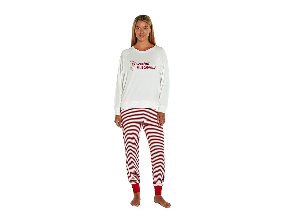 Wildfox Twisted But Sweet Set (Snow White/Multi) Women's Pajama Sets INTERNATIONAL SHIPPING