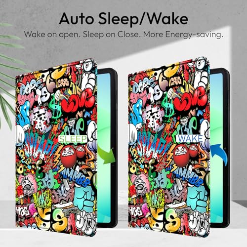Image of Robustrion Cover for Samsung Galaxy Tab A11 Plus Cover Case 11 inch, Folio Cover Case for Samsung Galaxy Tab A11 Plus Cover /Tab A11+ Tablet Cover with Pencil Holder - Hippy