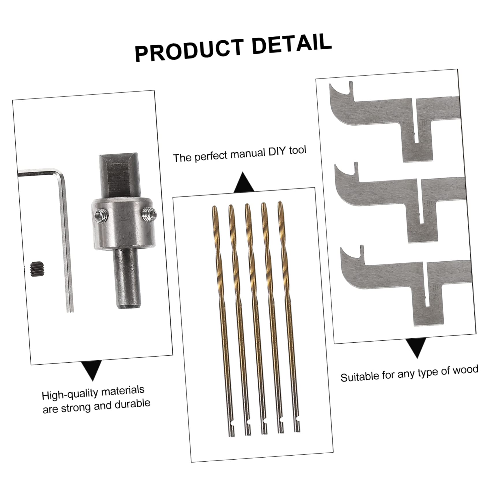 Healifty 1Juego Herramientas de Carpintería con Taladro para Pulseras y Cuentas de Madera Kit de Fresado para DIY para Perforaciones de Madera y Creación de Anillos
