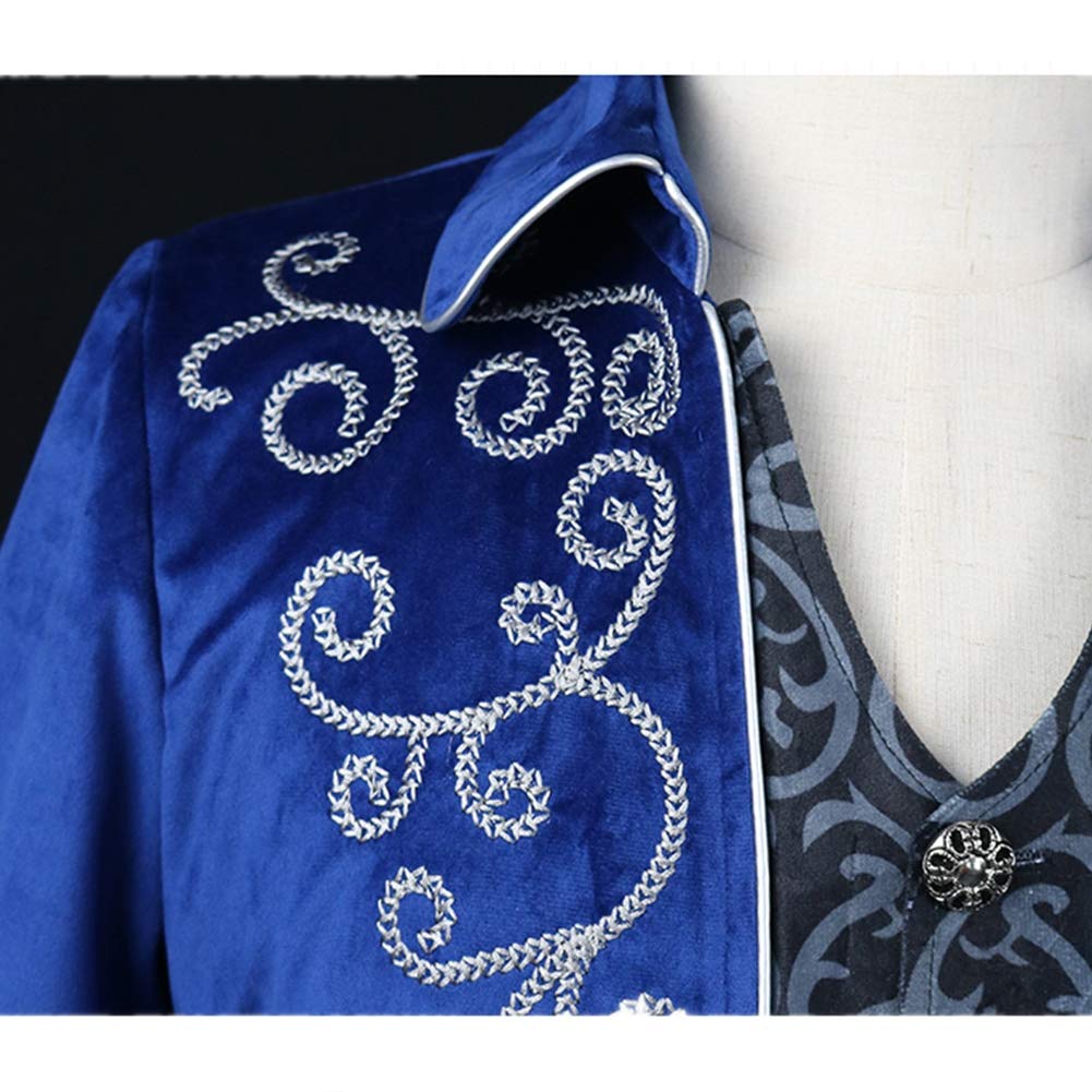 Crubelon Chaqueta steampunk vintage para hombre, estilo gótico, victoriano, uniforme de Halloween