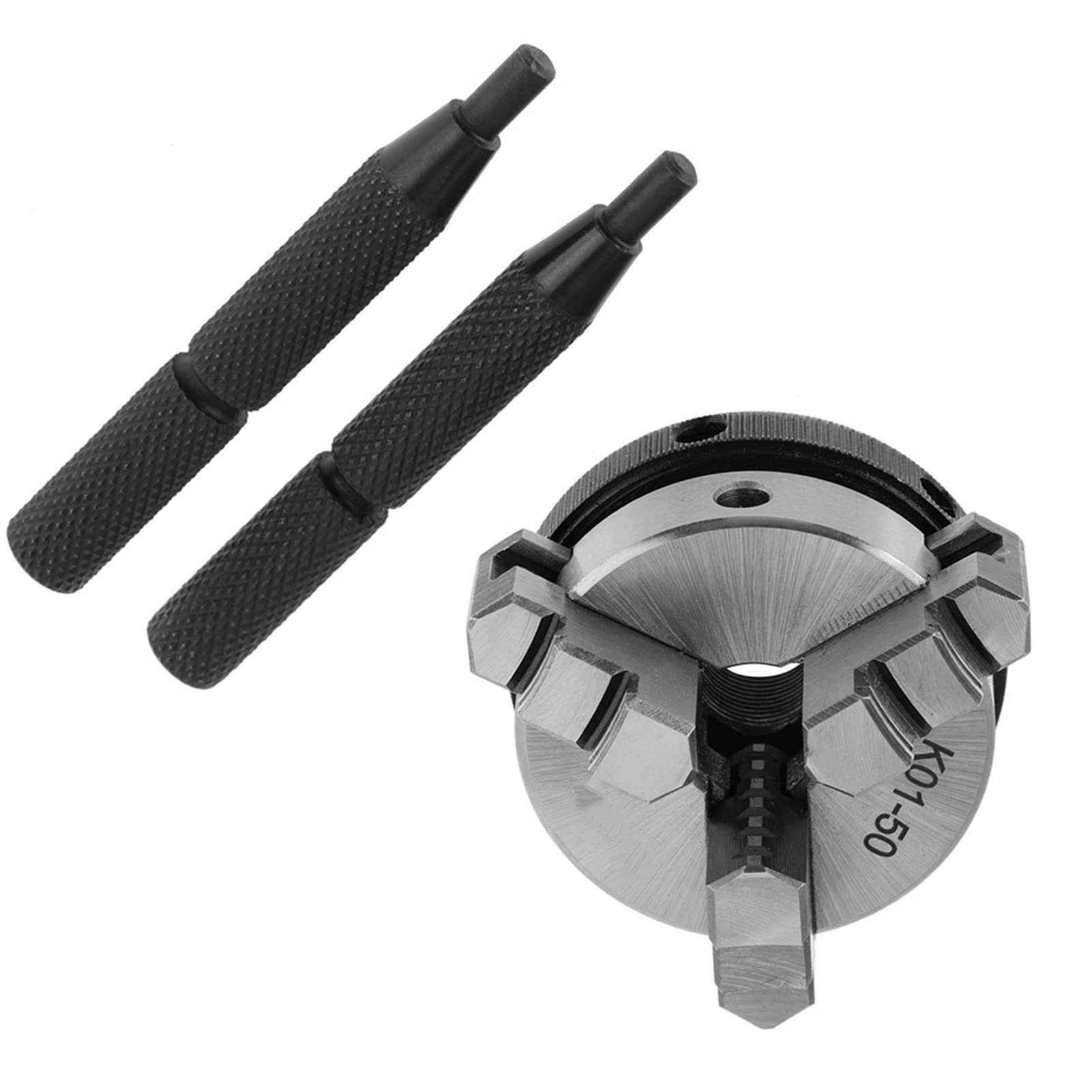 Mandrino Autocentrante Per Tornio K01-50 - 3 Griffe, Per Mini Tornio Fai Da Te - Foto 4