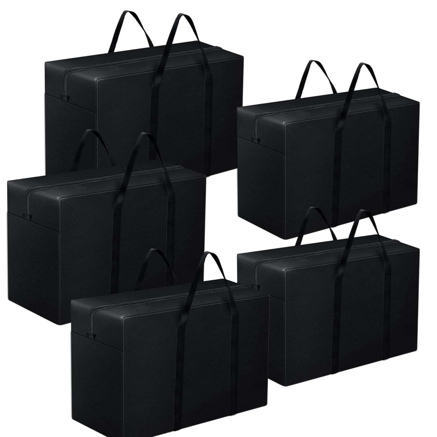 80 Liter Nylon Moisture Proof Multi-Purpose Storage Bag/Clothing Storage Organiser/Toy Storage/Stationery Paper Storage Bag with Zipper Closure & Strong Handle. (Pack of - 5)-image-19