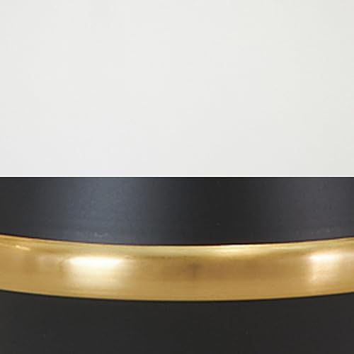 Miniatura 12 de CosmoLiving by Cosmopolitan Lámpara de mesa de metal con detalles dorados, lámpara de 16 x 16 x 27 pulgadas, color negro