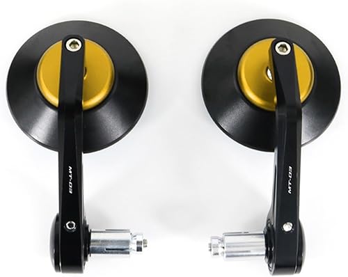 Motocicleta Cafe Racer Bar End Mirror Manillar Retrovisor Espejos Laterales Para Yamaha MT-03 2006-2019