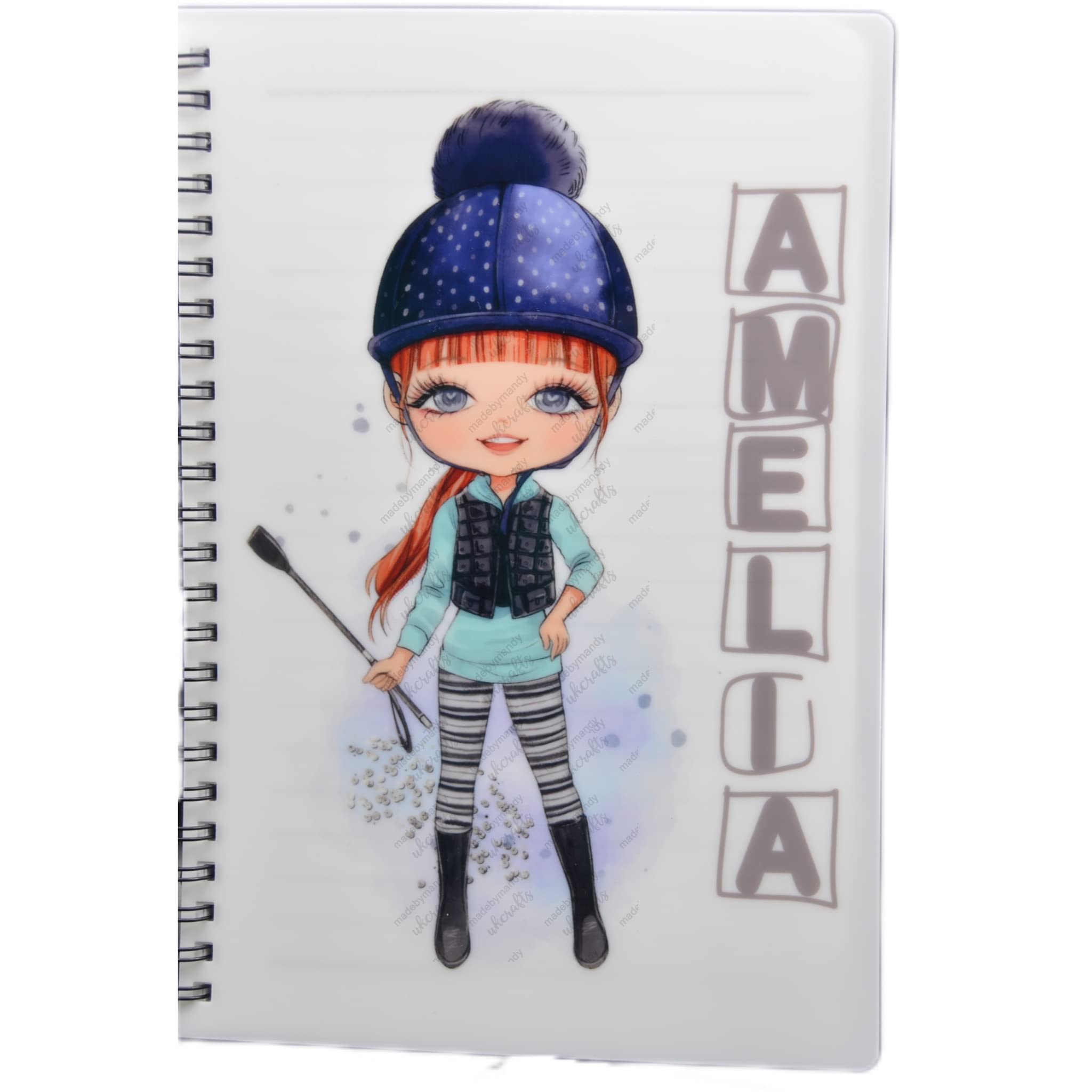 A5 Personalised Horse Rider Note Book, Perfect gift for any occasion (Book)