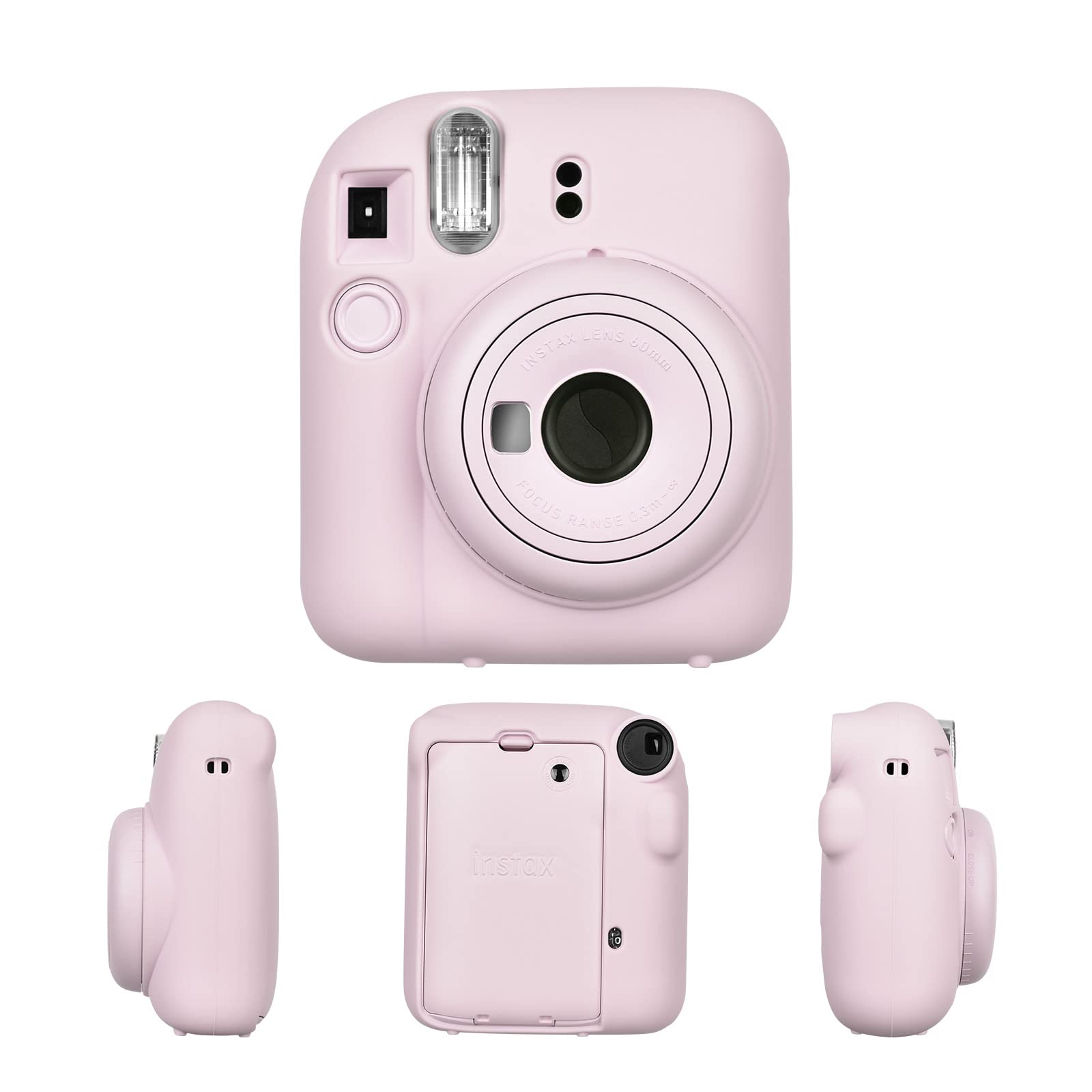 Soft Silicone Protective Case for Fuji Instax Mini 12 Instant Camera, Instax Mini 12 Case Silicone, Silicone Cover Perfectly Fit for Your Fuji Mini 12 with Multicolor Available (Pink)-image-32