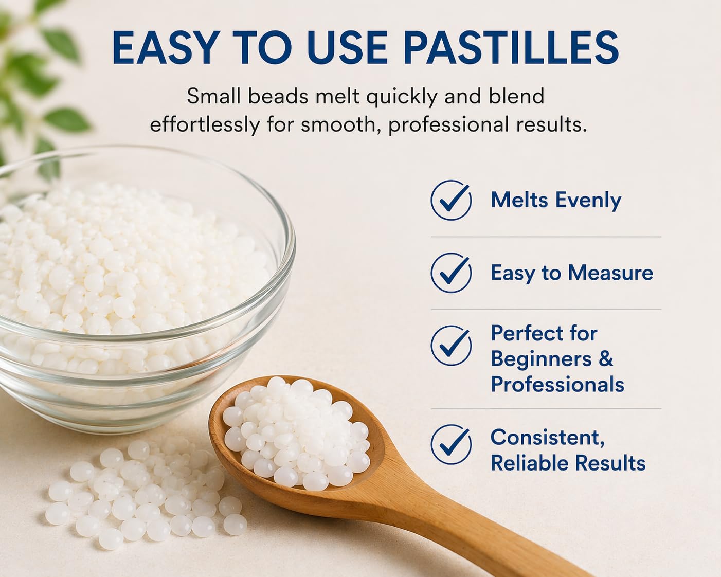 Emulsifying Wax NF 2 lb (32 oz) Pastilles – Emulsifying Wax for Lotion, Cream, DIY Skincare – Vegan, Cosmetic Grade, Stable Emulsifier