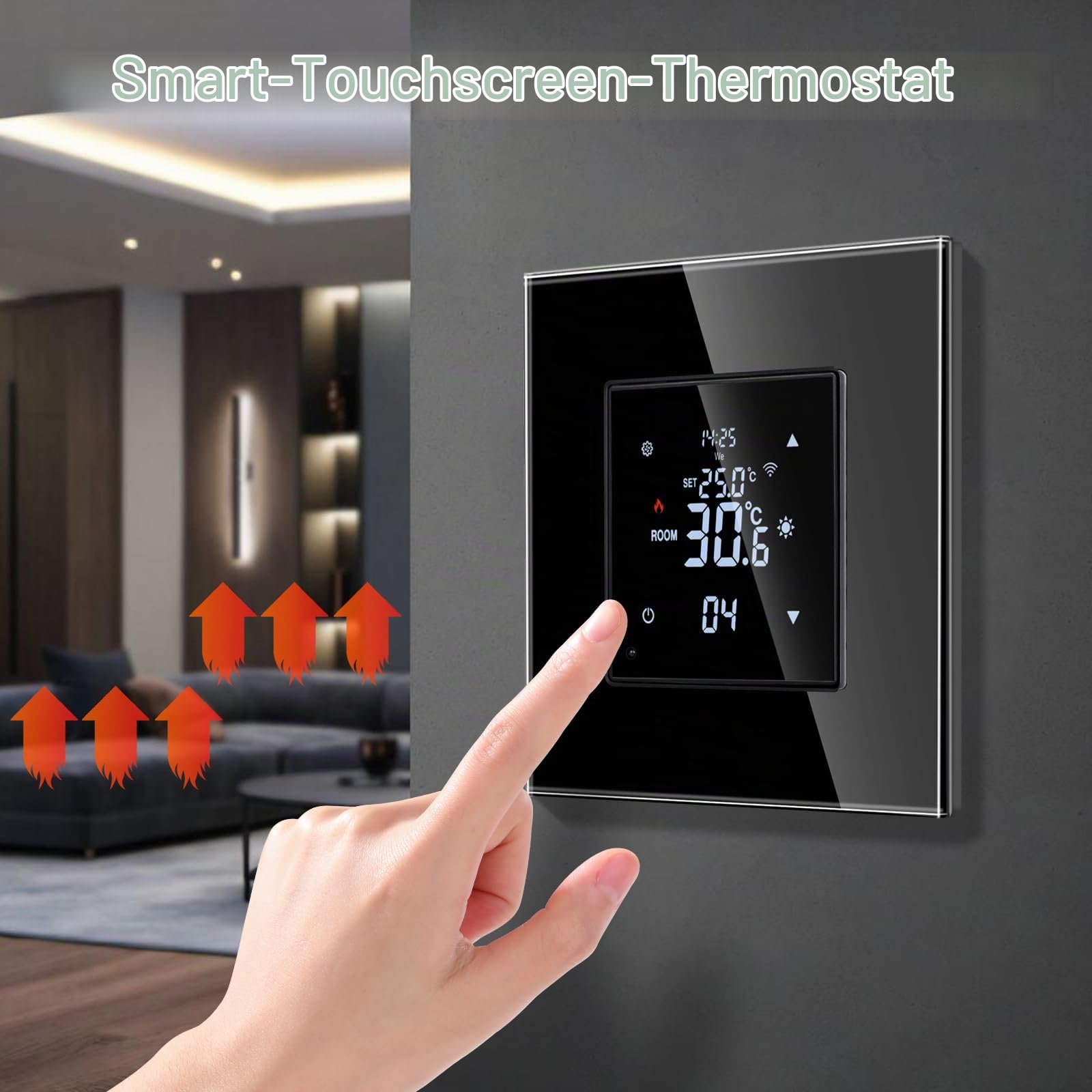 JIMEIDA Smart Thermostat WiFi 16A, kompatibel mit Alexa & Google Home