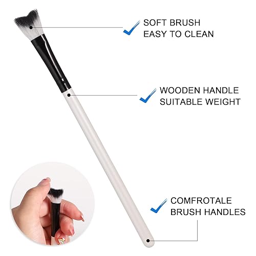 Miniatura 5 de 5 cepillos para champú de pestañas, cepillo de limpieza para extensiones de pestañas, cepillo limpiador de pestañas suave para eliminación de