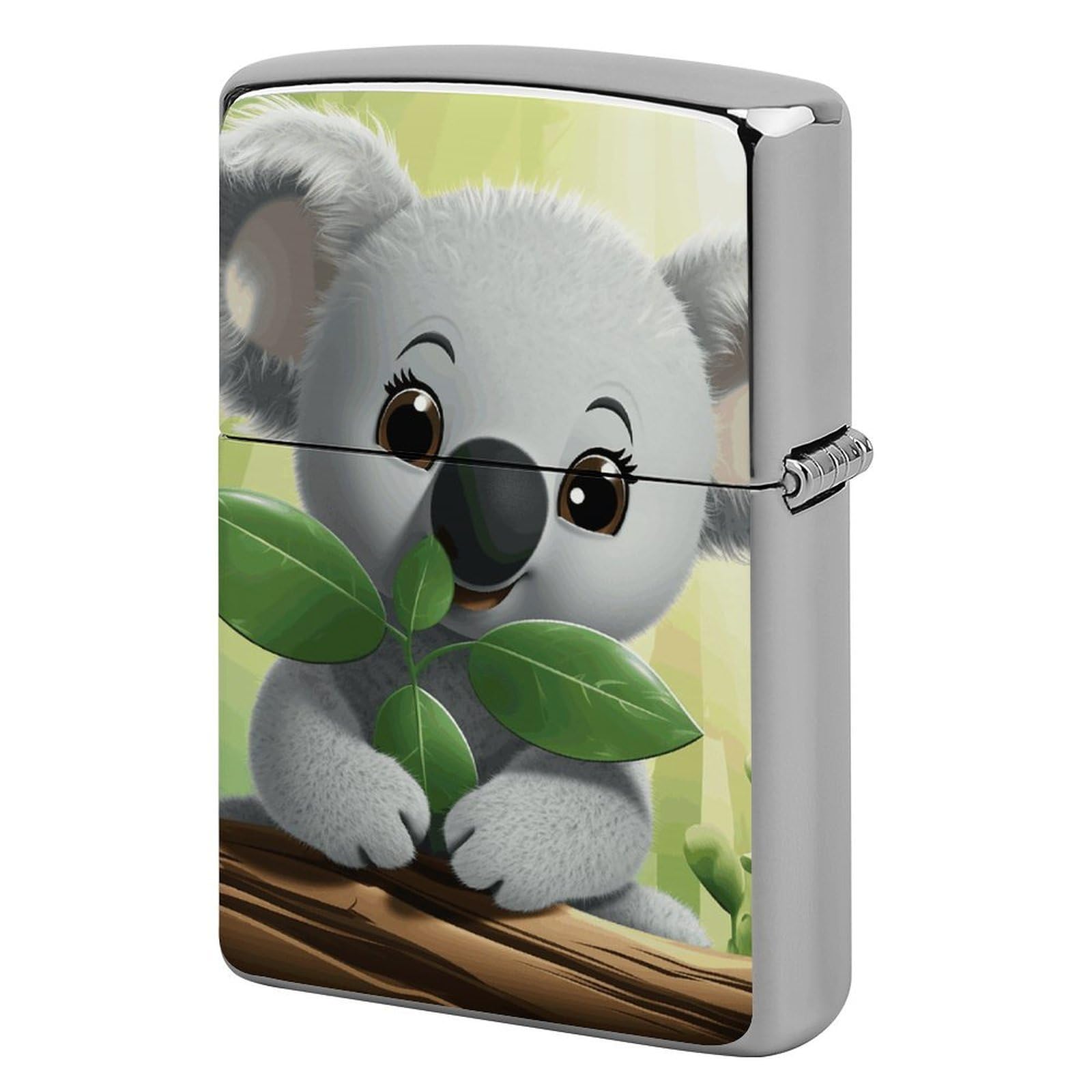Koala Lighter Case for Men, Personalized Lighter Cover for Valentine's Day Gifts, Flip-Top Lighters Shell for Outdoor, Portable Lighters Protective Sleeve