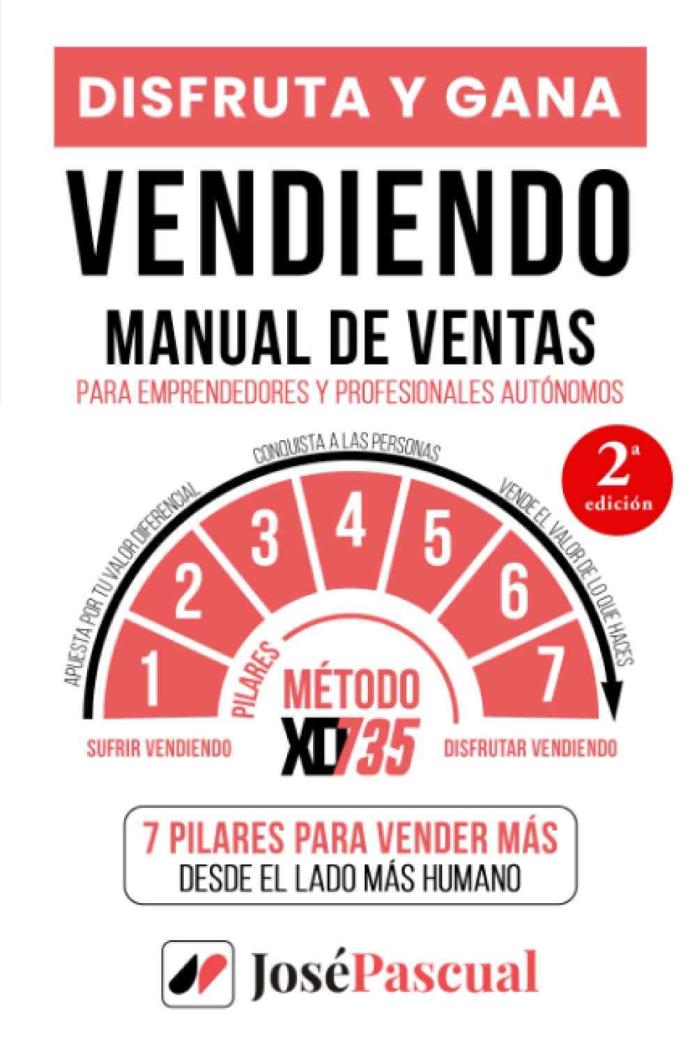 Disfruta y Gana Vendiendo: Manual de Ventas para Emprendedores y Profesionales Autónomos - 7 Pilares para Vender Más desde el lado Más Humano con el Método XD735