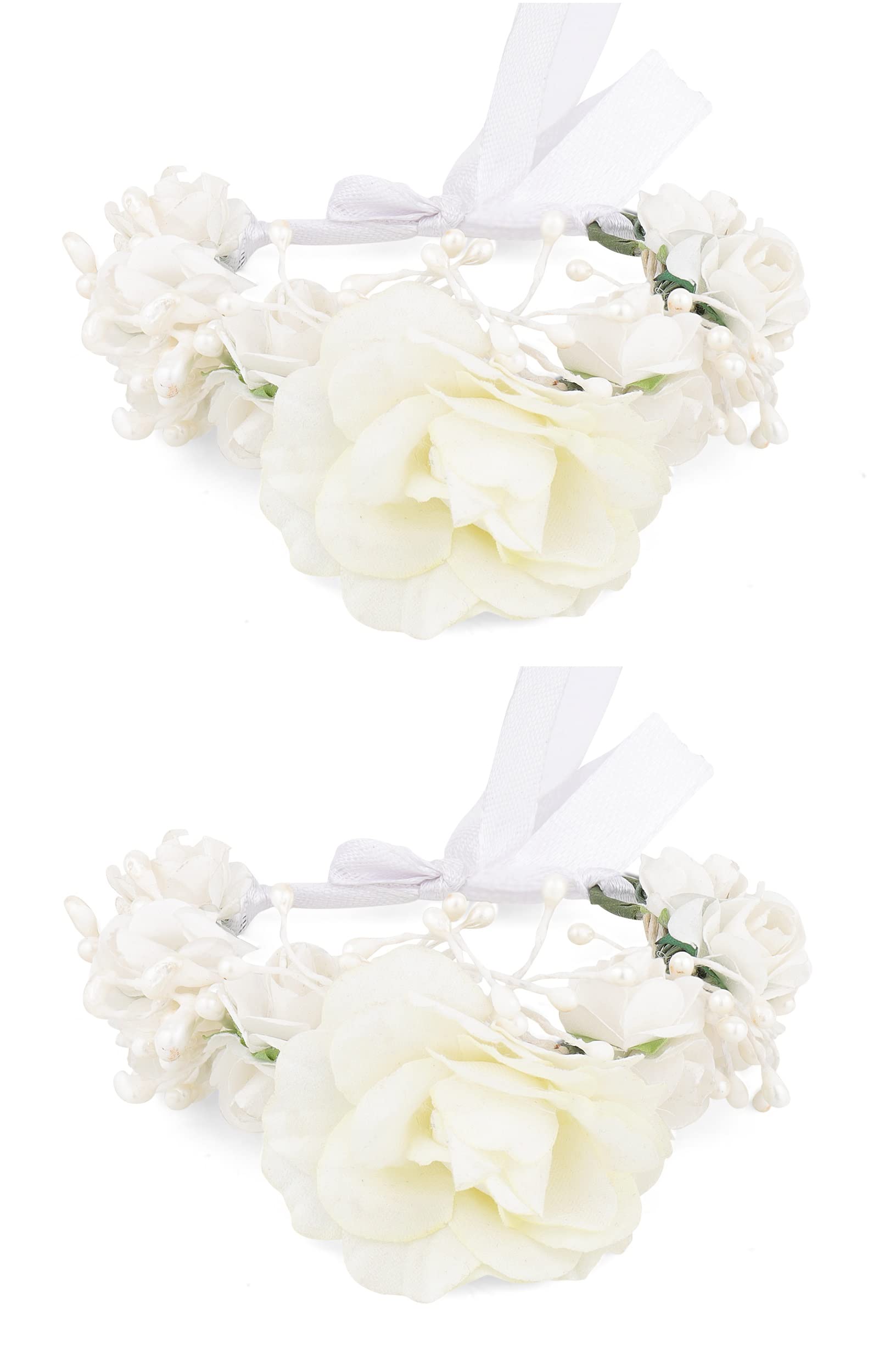 See full amazon price history chart for sanjog Floral White Rose Flower Fabric Pearl Handmade Wrist Band/Bracelet for Women/Men/Kids - Pack of 2 sanjog Floral White Rose Flower Fabric Pearl Handmade Wrist Band/Bracelet for Women/Men/Kids - Pack of 2 (B0B6JBSF2V) Amazon Price History, Amazon Price Tracker