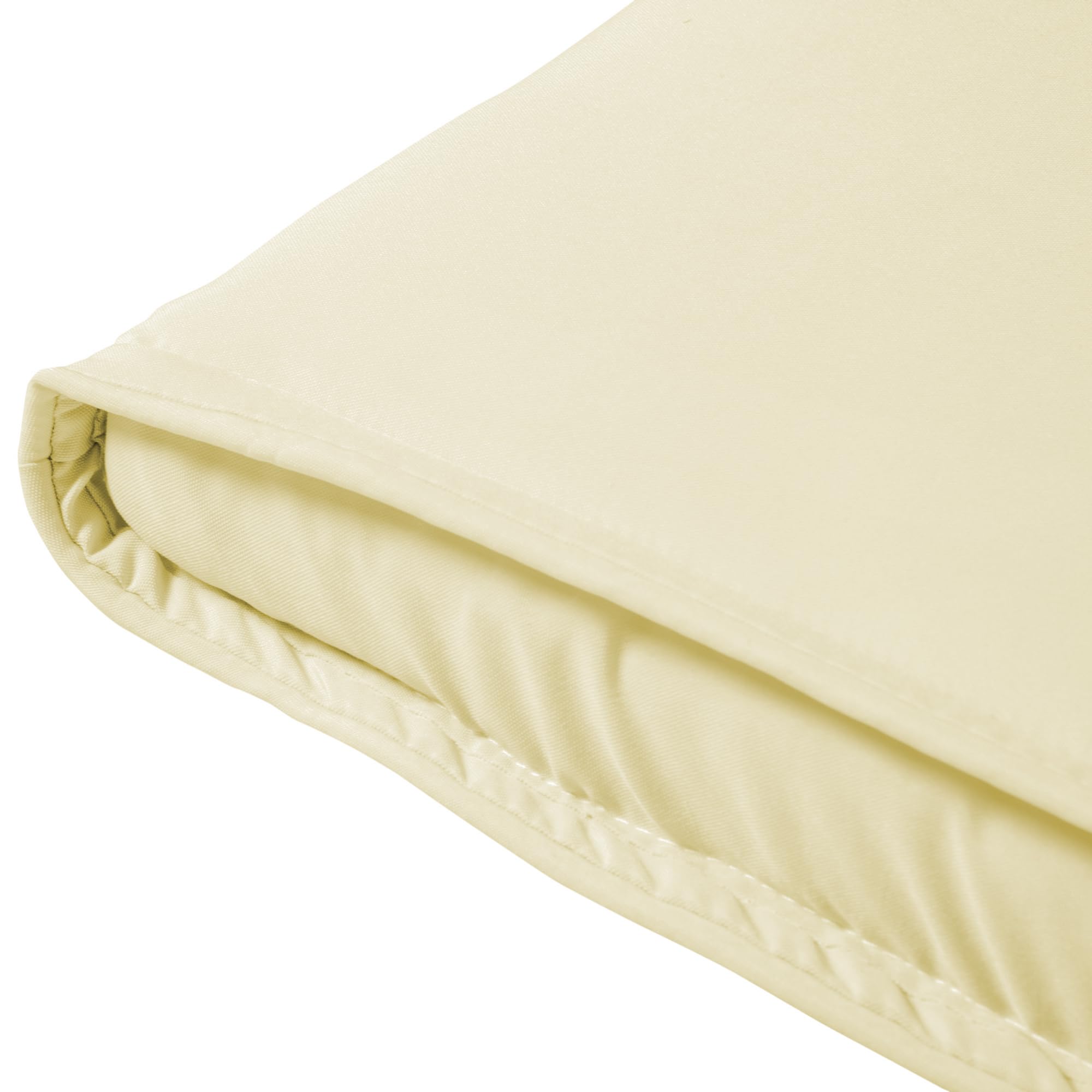 Outsunny Coussin Bain de Soleil Déhoussable Zippé 198 x 53 x 5 cm Crème