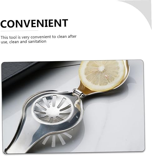 Miniatura 3 de NUOBESTY Stainless Steel Manual Lemon Squeezer Heavy Duty Fruit Juicer Multifunctional Citrus Press for Home Use Easy to Clean and Practical Juice
