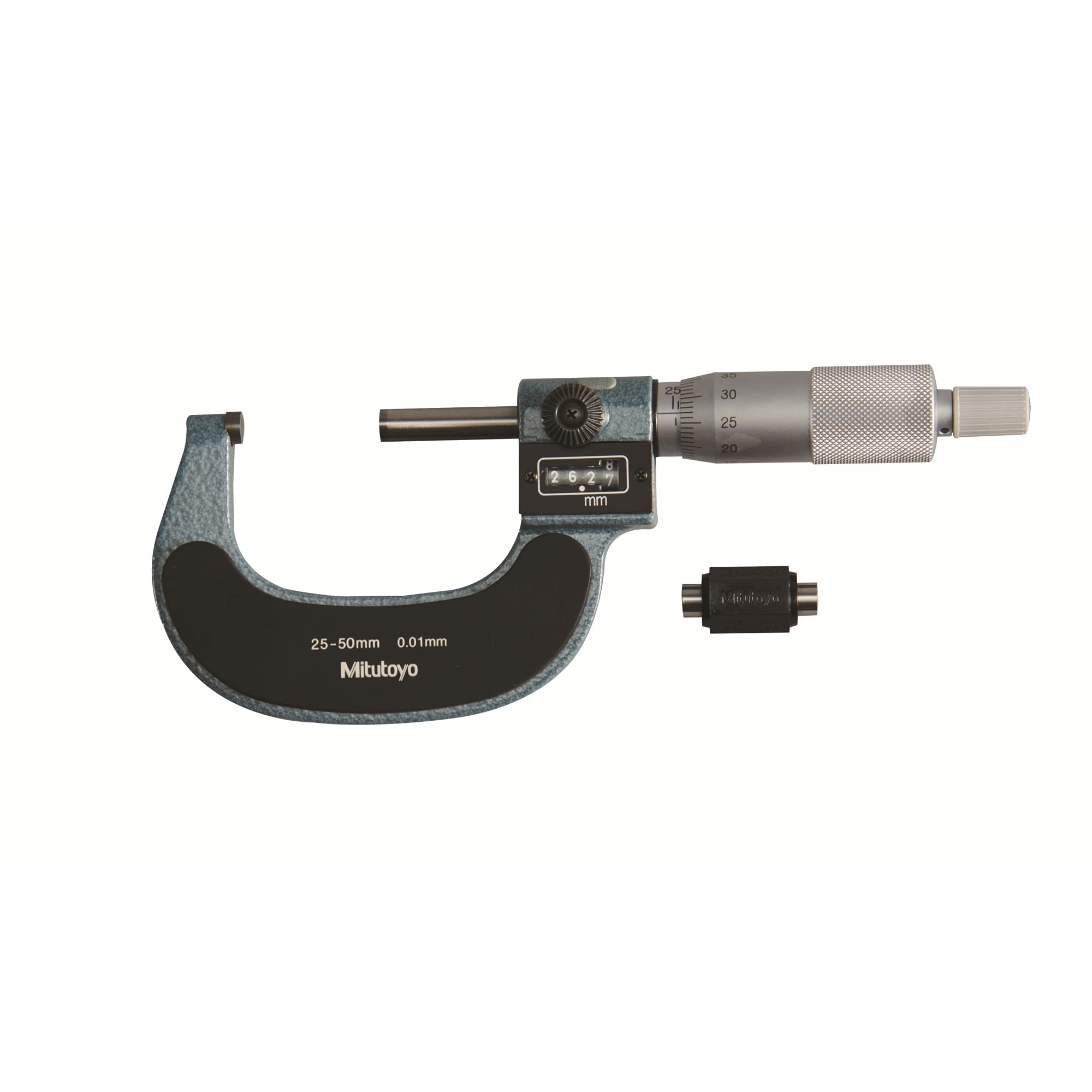 193-101 Digit Outside Micrometer, Ratchet Stop, 0-2