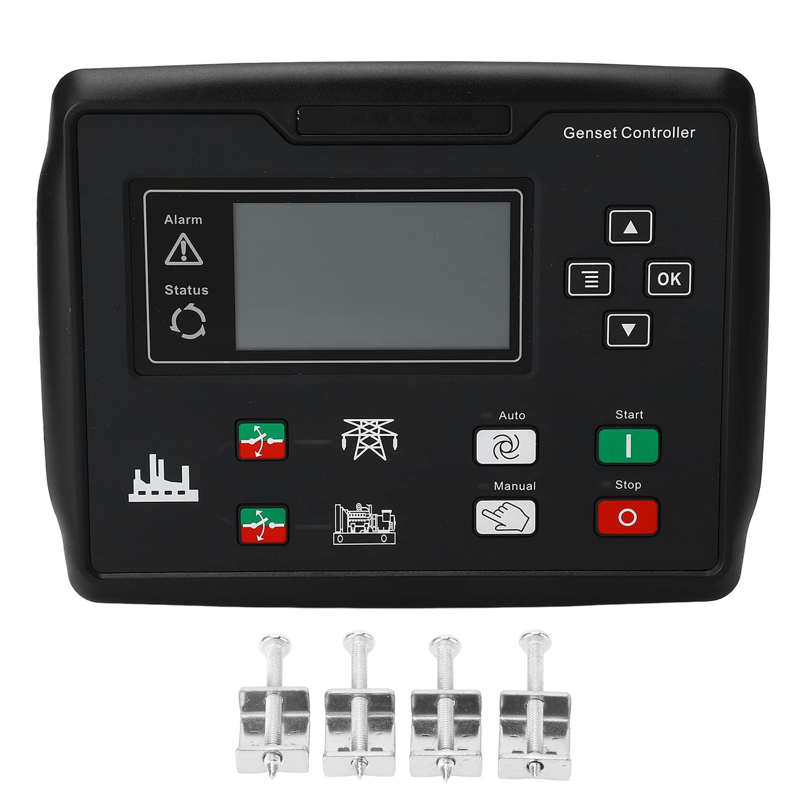 FTVOGUE LCD Panel Sterowania Generatora Diesla Kontroler Samostartu Generatora USB Wyświetlacz 132x64 15 do 360 V Proste Połączenie Automatyczny Start do Codziennej Pracy