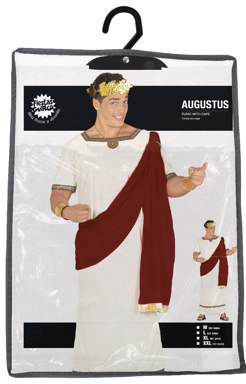 FIESTAS GUIRCA | Costume di Augusto e Romano - Cappa e Tunica per Feste Romane e Greche - Costumi Storici per Carnevale, Halloween ed Eventi a Tema - Uomo e Adolescente