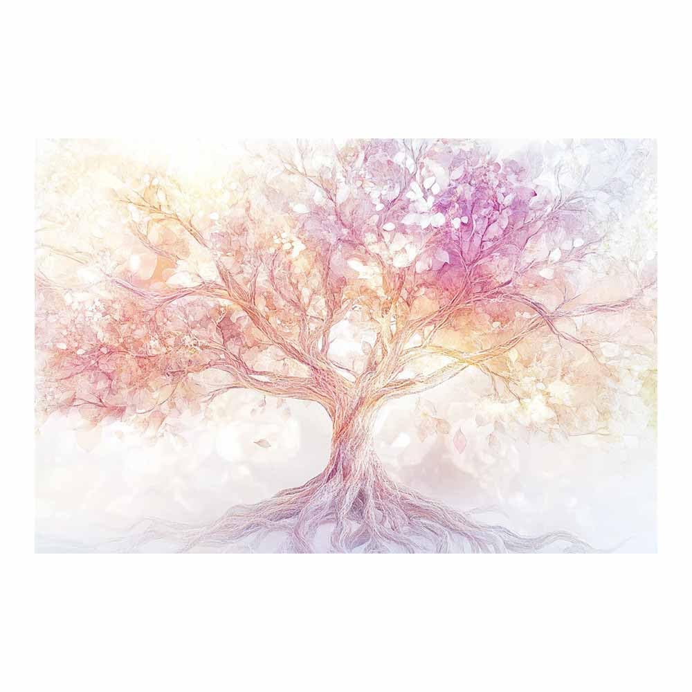 ZAMAEIU Tree of life wall decor Stellars-Branch Tree On Canvas Prints Poster Pictures for Living Room Bedroom Home Office Wall Decoration(white)-80x120cm Unframed
