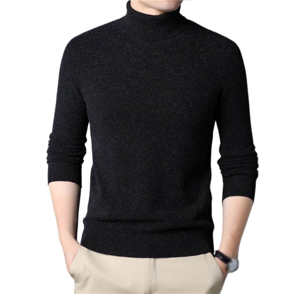 Pull col roulé en laine chaud pour vos balades d'automne et soirées d'hiver confortables