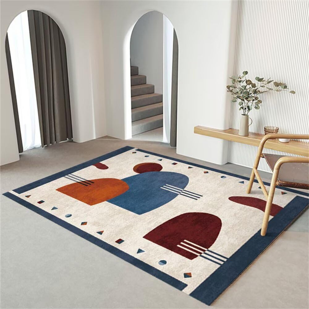 Tapis lavable machine grand format 240x280cm au style moderne