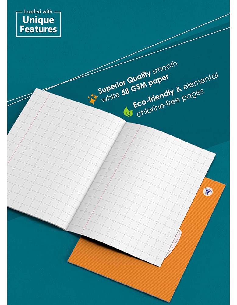 TARGET PUBLICATIONS Quaderni di matematica a quadretti medi per la scuola dei bambini, 76 pagine, 15,5 x 19 cm, copertina rigida con etichetta, quaderno matematico con attività divertente, set di 18
