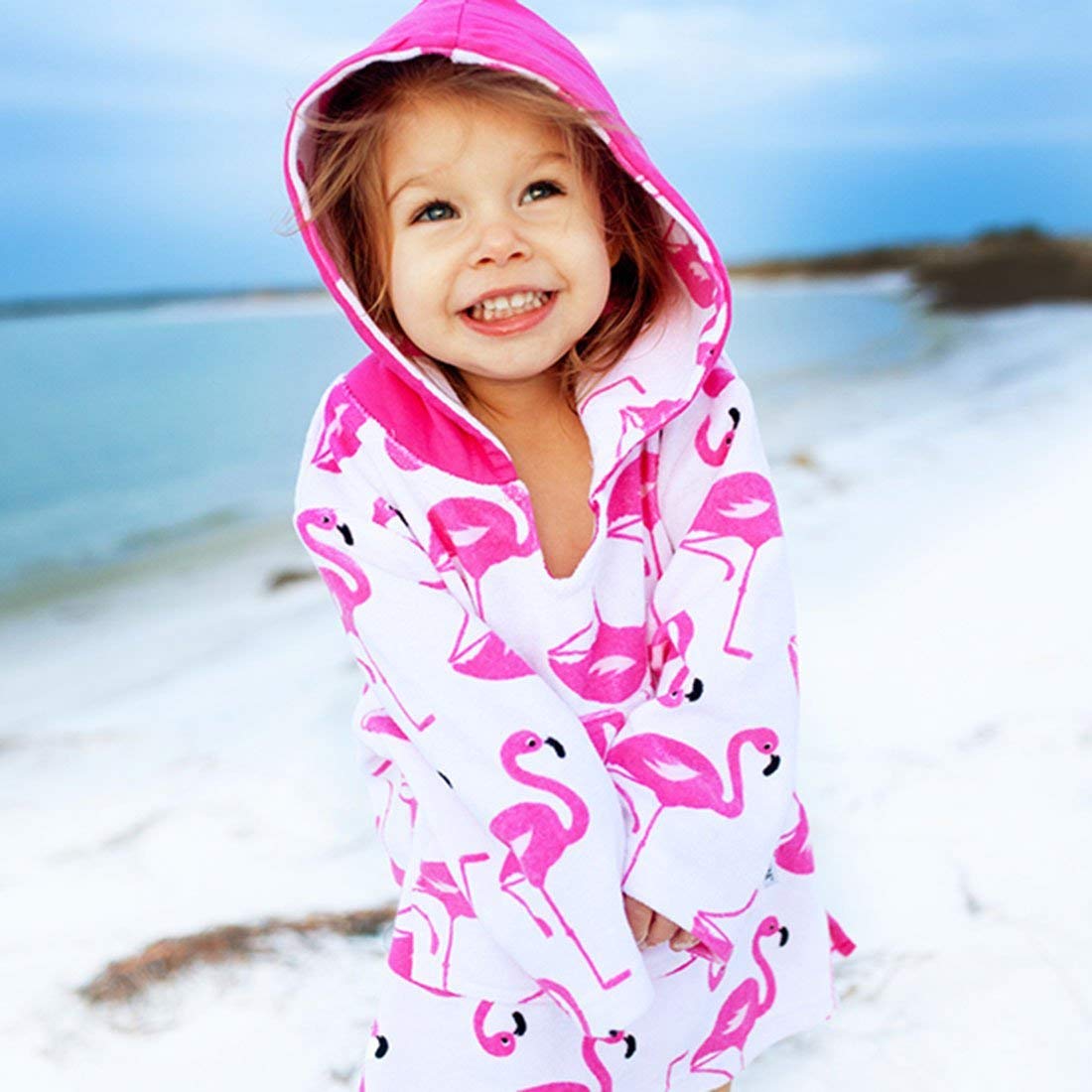 Zoocchini Accappatoio Cover-Up con Cappuccio - Poncho Bimbi per Mare e Piscina