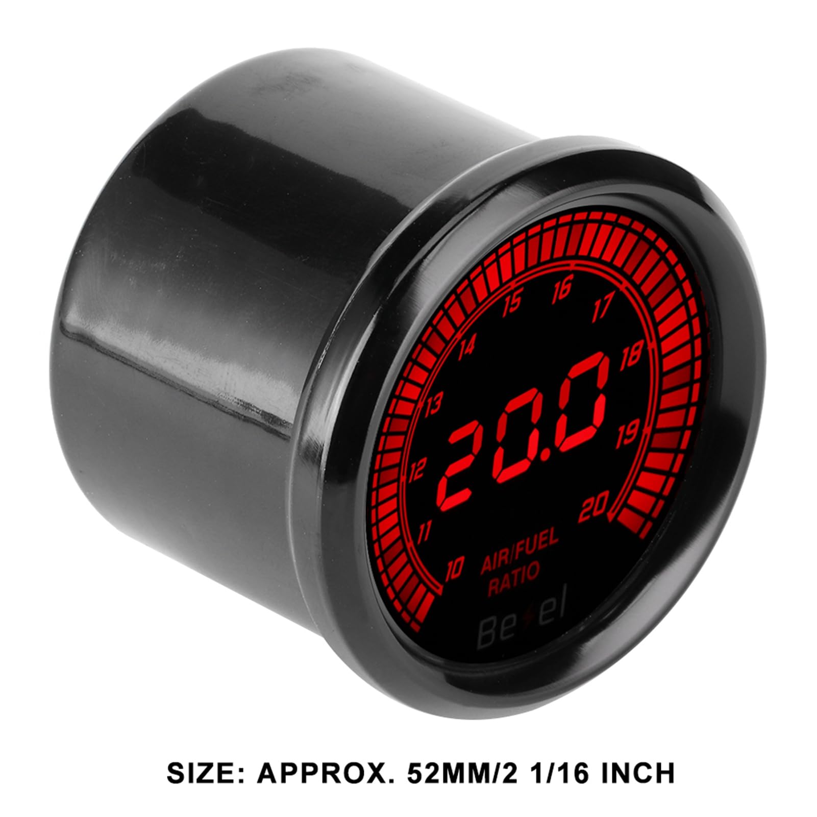 Wskaźnik Proporcji Powietrza i Paliwa, Czarny, 52 Mm, Wysokowydajny Przyrząd Samochodowy do Monitorowania Mieszanki Paliwowo-powietrznej, do Samochodów, materiał ABS