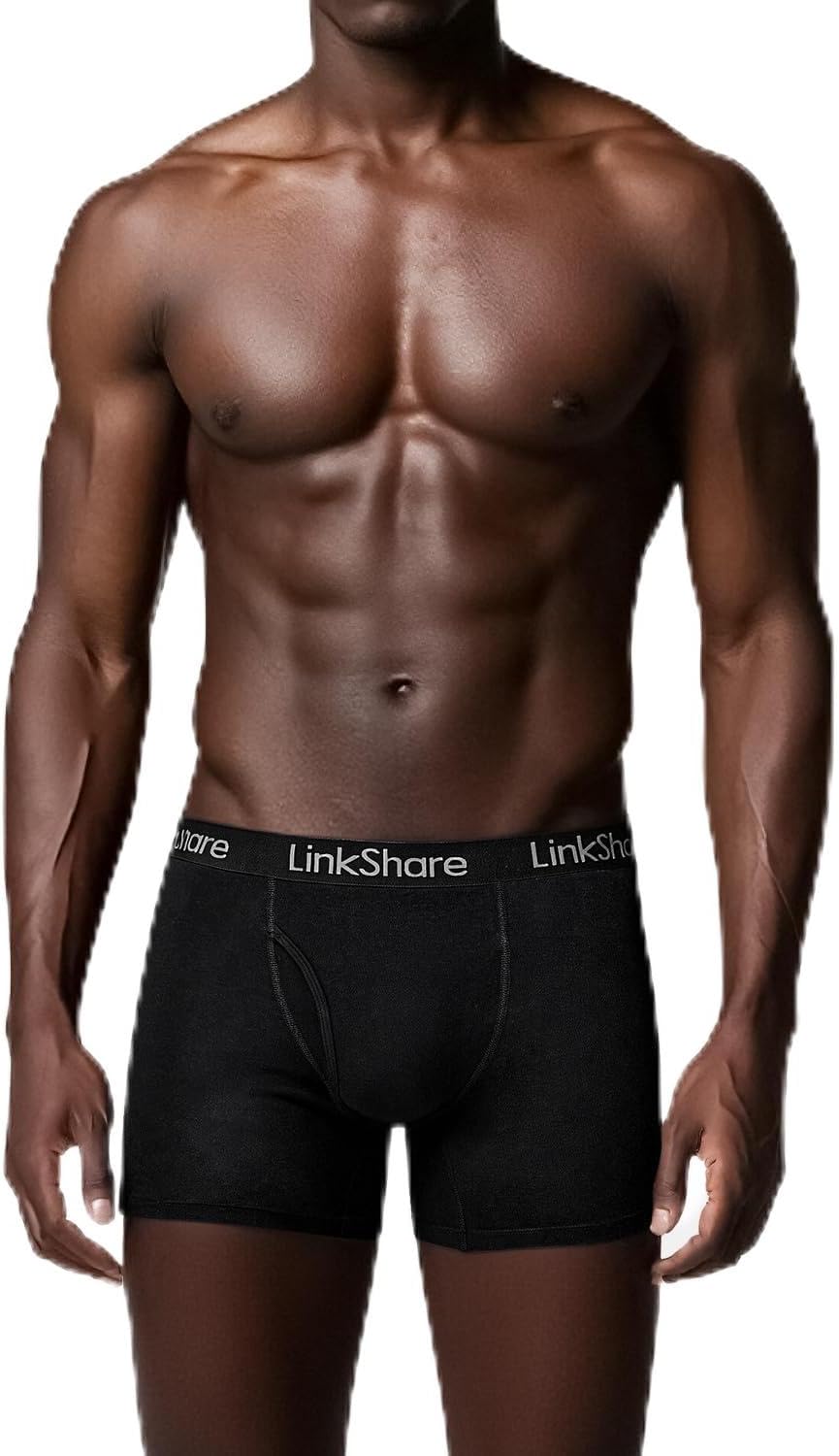 Ocean Blues Soft Breathable Men's Boxer Briefs Pack(4) Tagless Men's Underwear,Comfortable Choice for Daily Wear