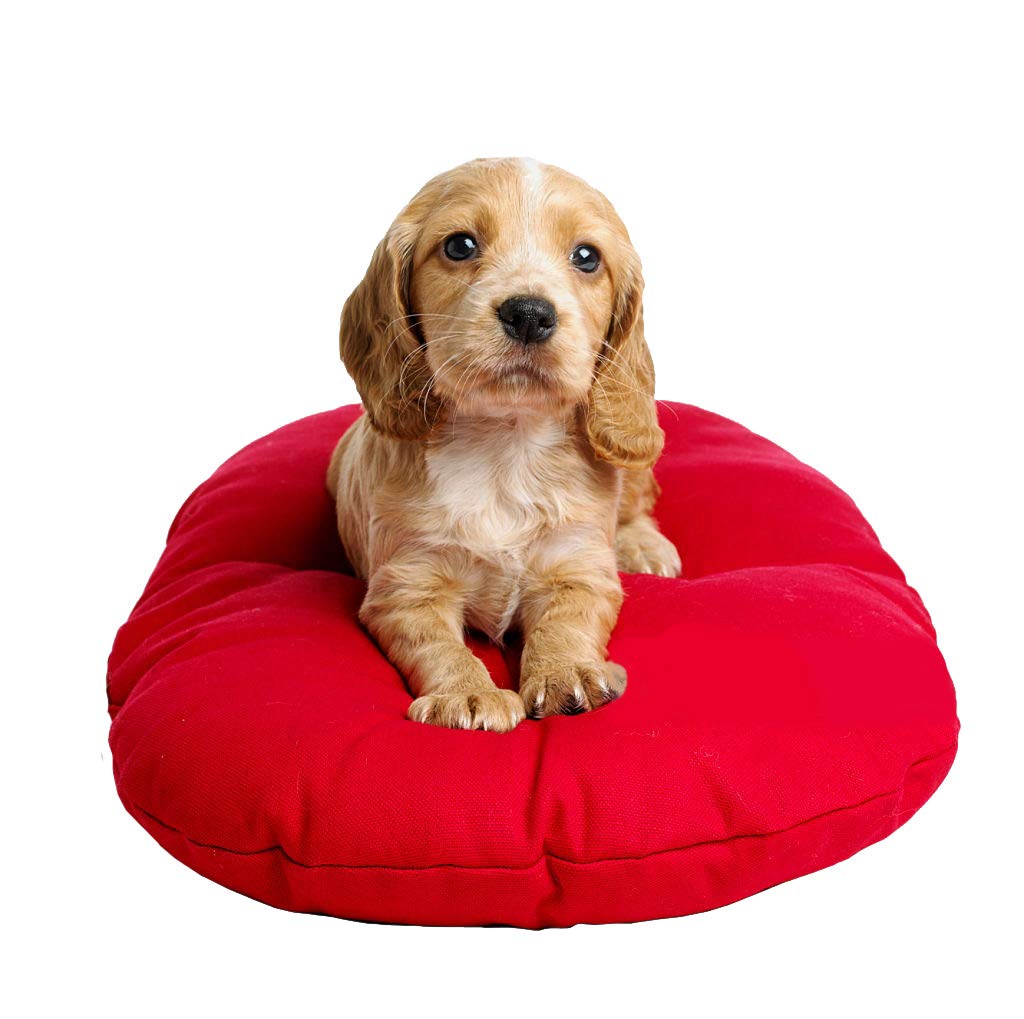 Petshub Elite Ultra Soft Polyfill Filled Mattress Bed for Dog Cat (Red, XL), 820 Gram