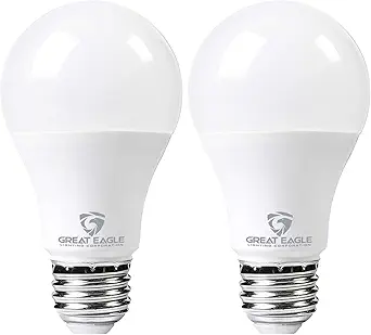 Great Eagle Lighting Corporation Super Bright 150W-200W LED Light Bulb 2600 Lumens, A21 Non-Dimmable 3000K Soft White, High Lumen, UL Listed (2-Pack)