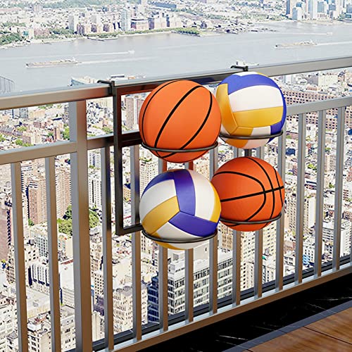 Support de rangement mural pour ballons pliable pour gagner de l'espace au sol