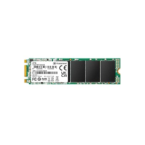 Transcend 2TB MTS825S M.2 SATA III 2280 SSD, SLC Cache, B+M Key